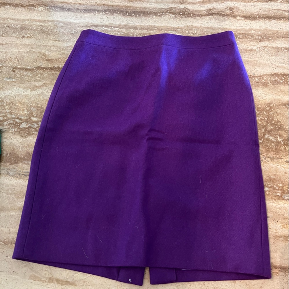 J Crew Pencil Skirt-purple size 2